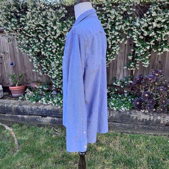 Levi's 50th Super Bowl Button Down Blue Shirt Men's Size XXXL - Picture 7 of 12